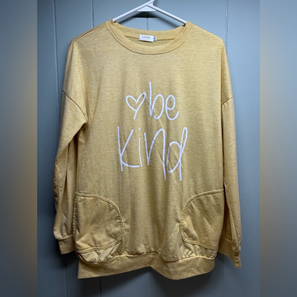 Alala Yellow 'Be Kind' Sweatshirt